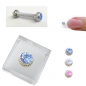 Preview: Nagelpiercing Stecker blue-sky