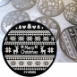 Preview: Stamping Schablone Weihnachtsmotive