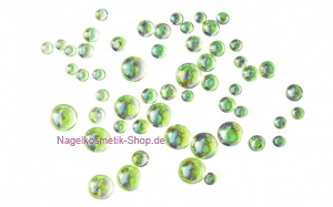 Glitter Strass-Pearls grün