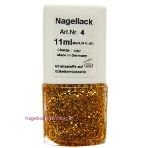Nagellack Nr. 04 Glitter-Gold 11ml