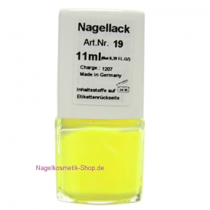 Nagellack Nr. 19 Leuchtend-Gelb 11ml