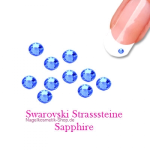 Swarovski Strasssteine 100 Stk. Sapphire
