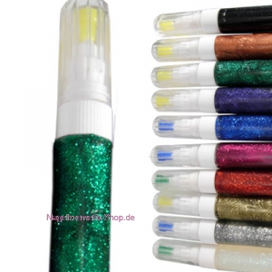 Nailart Glitter-Pen grün
