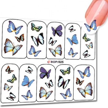 Nagelsticker Schmetterling BOP025