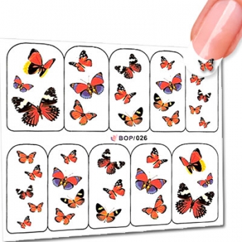 Nagelsticker Schmetterling BOP026