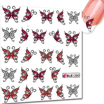 Nailart Sticker Schmetterling