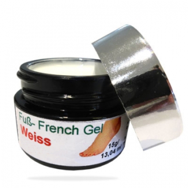 Fuß French Gel weiss