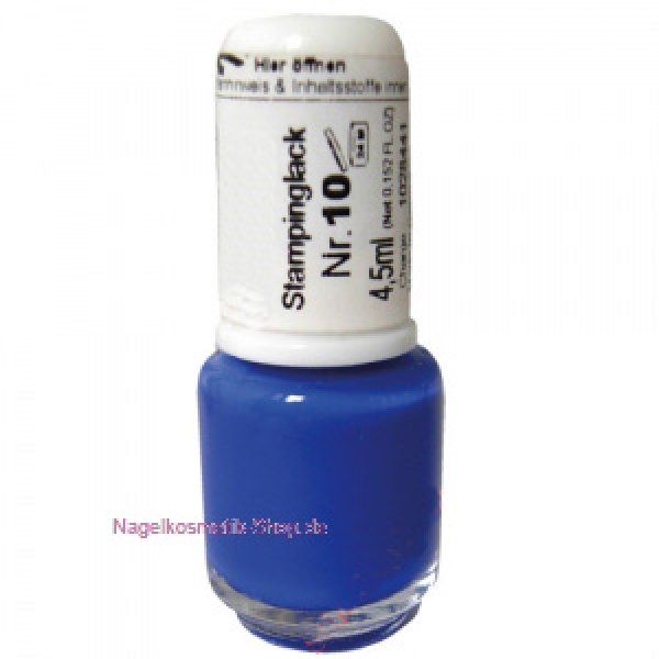 Stamping Polish blau