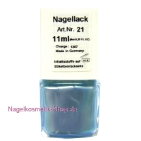 Nagellack Nr. 21 Metallic-Blau 11ml