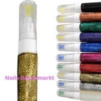 Nailart Glitter-Pen gold